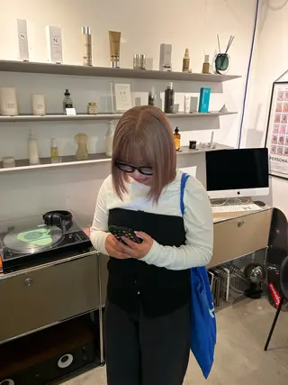 ショート カラー Rosso Hair＆SPA 大橋店所属・yuumi／透明感 カラー♩のヘアスタイル