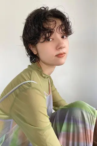 セミロング カラー パーマ CEINE OURのヘアスタイル