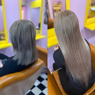 ミディアム チビ編み込みエクステ どぅ〜す/YUIのヘアスタイル