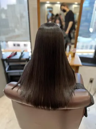 ロング カラー 髪質改善ストレート Kantaのヘアスタイル