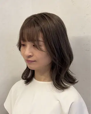 ミディアム カラー 透明感カラー/ ダブルカラー /ソラのヘアスタイル