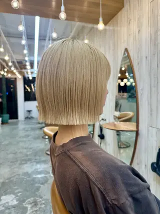 ショート 髪質改善✨縮毛矯正 ショートボブ/ともきのヘアスタイル