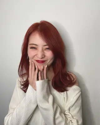 ミディアム カラー hina☺︎ 髪質改善/ストレートのヘアスタイル