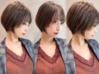 ショート レイヤー❣️縮毛矯正 川村利幸のヘアスタイル