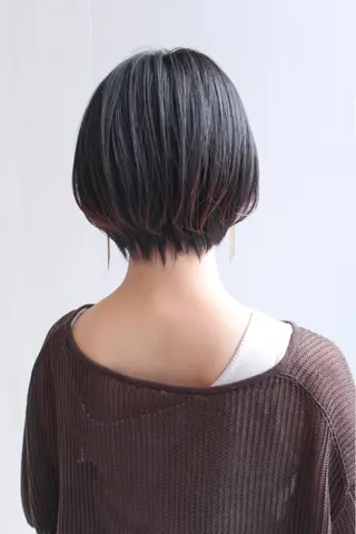 ショート カラー 白髪ぼかしモデル募集 今村理央奈のヘアスタイル