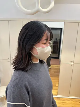 ミディアム 安藤 太一のヘアスタイル