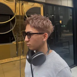 カラー メンズ ⚜️ブリーチ× 透明感✨Hayatoのヘアスタイル