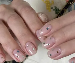 ネイル By moonネイル 🌷ワンホン/韓国風のネイルデザイン