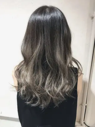 セミロング カラー パーマ ヘアアレンジ filo byFeria渋谷所属・縮毛矯正/美髪 髪質改善/石田幸輔のヘアスタイル