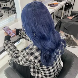 セミロング カラー ［銀座］淡色 ラベンダー🫧大村のヘアスタイル