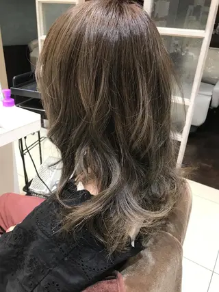 ミディアム カラー はだゆうき @hadadan08のヘアスタイル