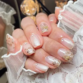 ネイル 23時まで❤︎韓国、 ワンホンネイルのネイルデザイン