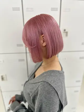 ロング カラー ヘアアレンジ 艶カラー/ハイトーン /レイヤーカットのヘアスタイル