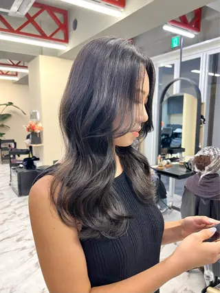 ロング カラー ヘアアレンジ 髪質改善/縮毛矯正 鈴木裕介のヘアスタイル