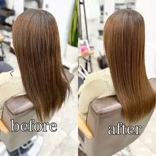 ロング パーマ 縮毛矯正＆ハイライト 特化　須永🐶のヘアスタイル
