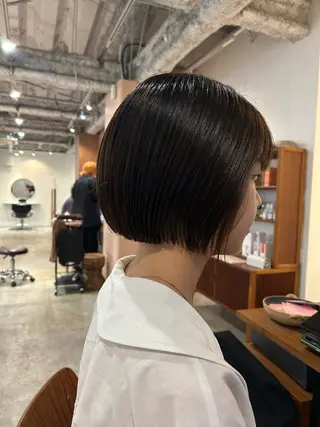 ミディアム 【ボブ/縮毛矯正 /髪質改善】motoのヘアスタイル
