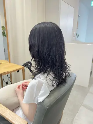 セミロング yu koのヘアスタイル