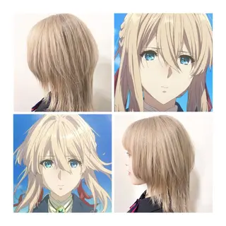 ミディアム カラー GARU-ガル-所属・TSUNO🦖 派手髪/オタク美容師のヘアスタイル