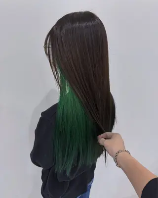 ロング 韓国ヘア　野々山 ゆうとのヘアスタイル