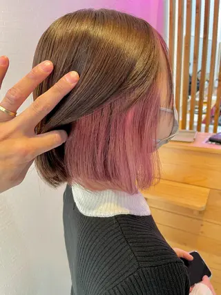 ミディアム SALOWIN心斎橋Suite店所属・洗っても取れない 髪質改善|OJIROのヘアスタイル