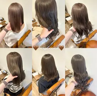 ロング カラー パーマ ヘアアレンジ キッズ ネイル マツエク・マツパ アイブロウ Himawari♡ 柔らかいカラーのヘアスタイル