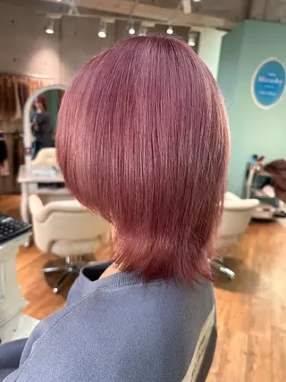 ショート カラー 🧸プルエクステ❤︎ ネイルKAO🧸のヘアスタイル