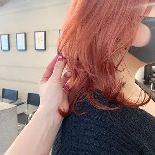 ミディアム カラー 透明感/オリーブ/ グレージュ/YUKAのヘアスタイル