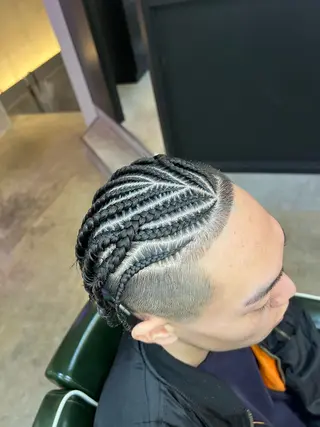 ヘアアレンジ メンズ FRANK'S BARBER WEST TOKYO. 吉祥寺所属・Berbar Ryuのヘアスタイル