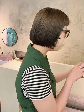 ショート 西山 紗耶香🪽 透明感カラー/ボブのヘアスタイル