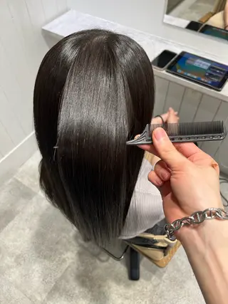 ロング ✨縮毛矯正お任せ 下さい✨鈴木風汰のヘアスタイル