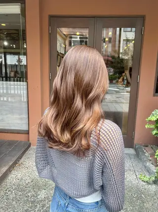 ミディアム カラー 🫧ブリーチ×透明感 カラー🎀ココカラのヘアスタイル