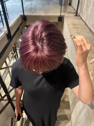 ショート カラー china/ボブ /ブリーチカラーのヘアスタイル