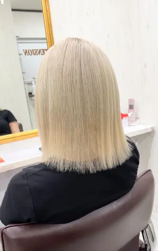 ミディアム カラー D.C 池袋所属・TAKATO ✨ハイトーン✨のヘアスタイル