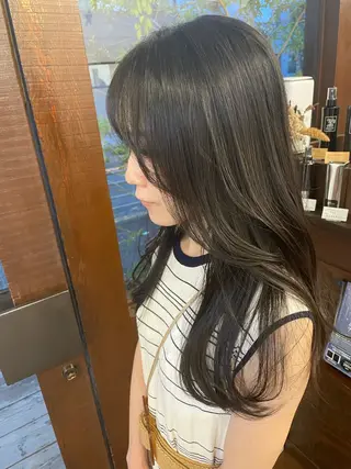 ロング 上尾 純也のヘアスタイル