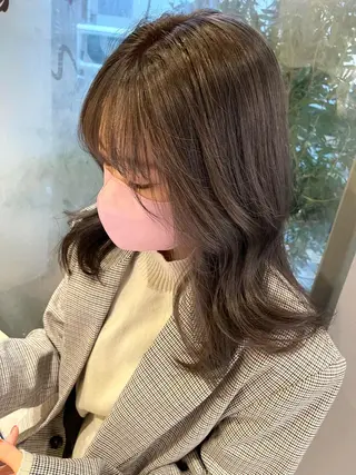 セミロング ano @anomukuiのヘアスタイル