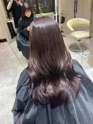 セミロング 韓国ヘア/ベージュ カラー/髪質改善/涼のヘアスタイル