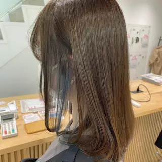 ミディアム カラー これた🧸ヘアメ職人 ♡髪質改善♡カラーのヘアスタイル