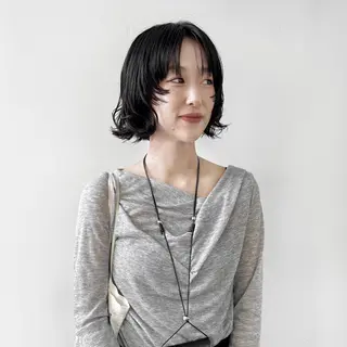 ショート 小山夕稀/ニュアンス パーマ/新城のヘアスタイル