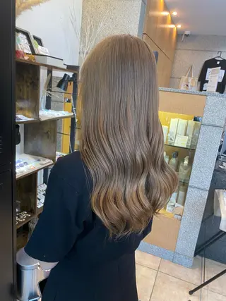 セミロング カラー 西田辺/ タカスナオヤのヘアスタイル