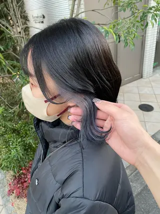 ミディアム 亀川蓮 Agu hairのヘアスタイル