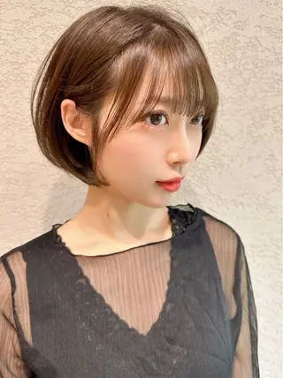 ショート カラー レイヤー❣️縮毛矯正 川村利幸のヘアスタイル
