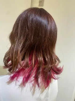 ミディアム カラー 🩵波巻き／ツイスパ HARU💎のヘアスタイル