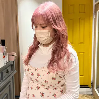 ロング カラー 艶カラー/韓国顔周り 🎀mamiのヘアスタイル