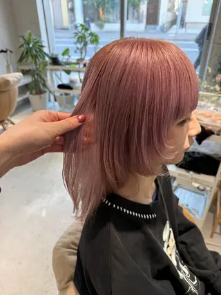 セミロング カラー 🌷花屋併設サロン 荘司まゆり🌷のヘアスタイル