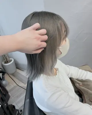 カラー 🎠🤍minami ブリーチ🤍🎠のヘアスタイル