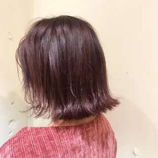 ミディアム カラー スナコザワ レナのヘアスタイル