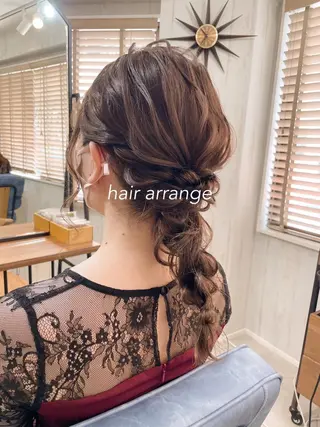 セミロング カラー ヘアアレンジ 髪質改善🫧美髪矯正 🤍Yuiのヘアスタイル