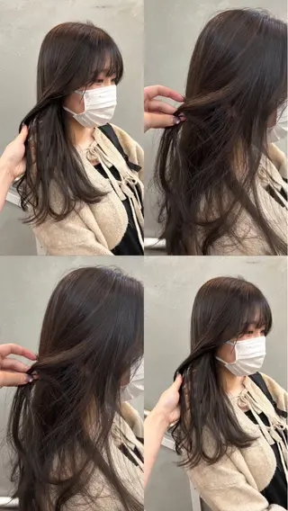 ロング カラー 艶髪に✧ / 透明感 カラー / 冨成のヘアスタイル