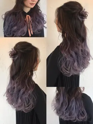 ロング カラー パーマ ヘアアレンジ メンズ 美容室 ソンリエのヘアスタイル