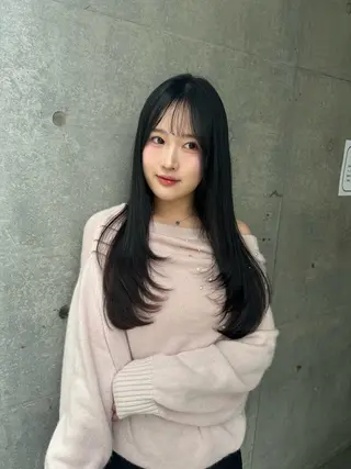 ロング レイヤー/顔周り /ボブ/銀座/サラのヘアスタイル